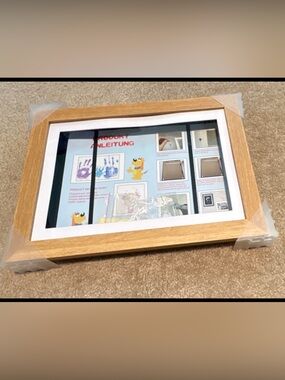 Neutral Wood shadow Box with White Mat - Home Accents